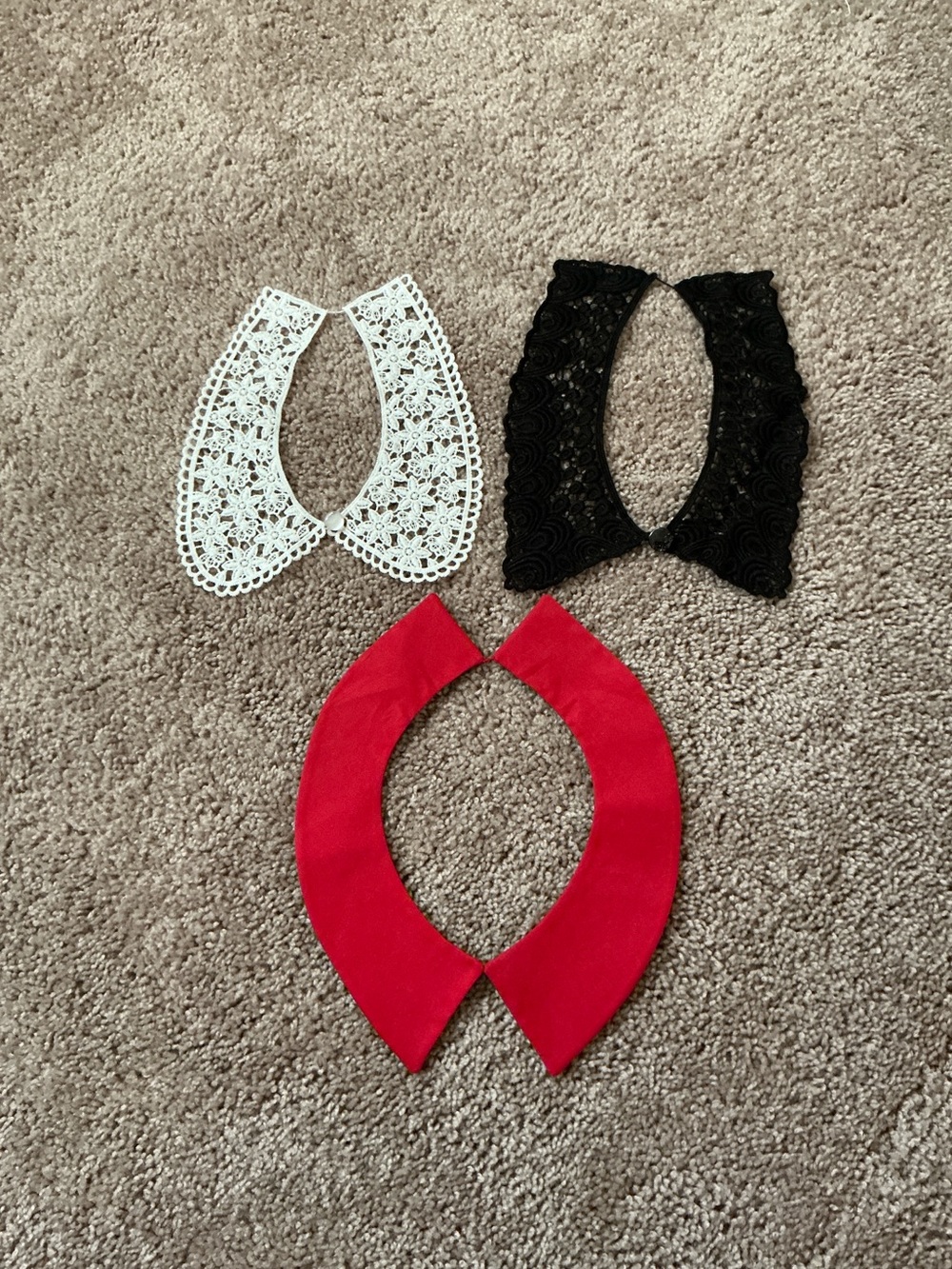 New~Attachable Mod Collars Bundle—Black, White, & Red